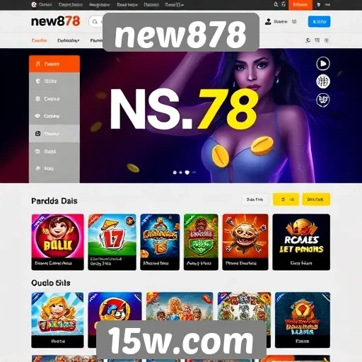 Interface e usabilidade do site de jogos new878